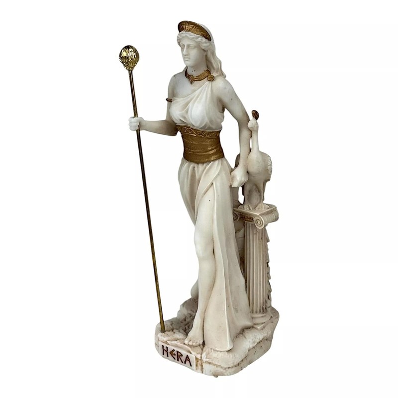 Hera Queen of Gods Statue - 7.08 inches Grey Patina