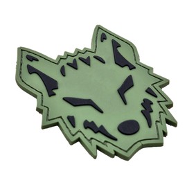 Wolf Morale Wolfpack PVC Patch [Subdued, Blackout] Compatible with Velcro Patches for Hats, Tactical Patches, Molle Accessories Military Patches, Backpack Patches, Patches for Backpacks