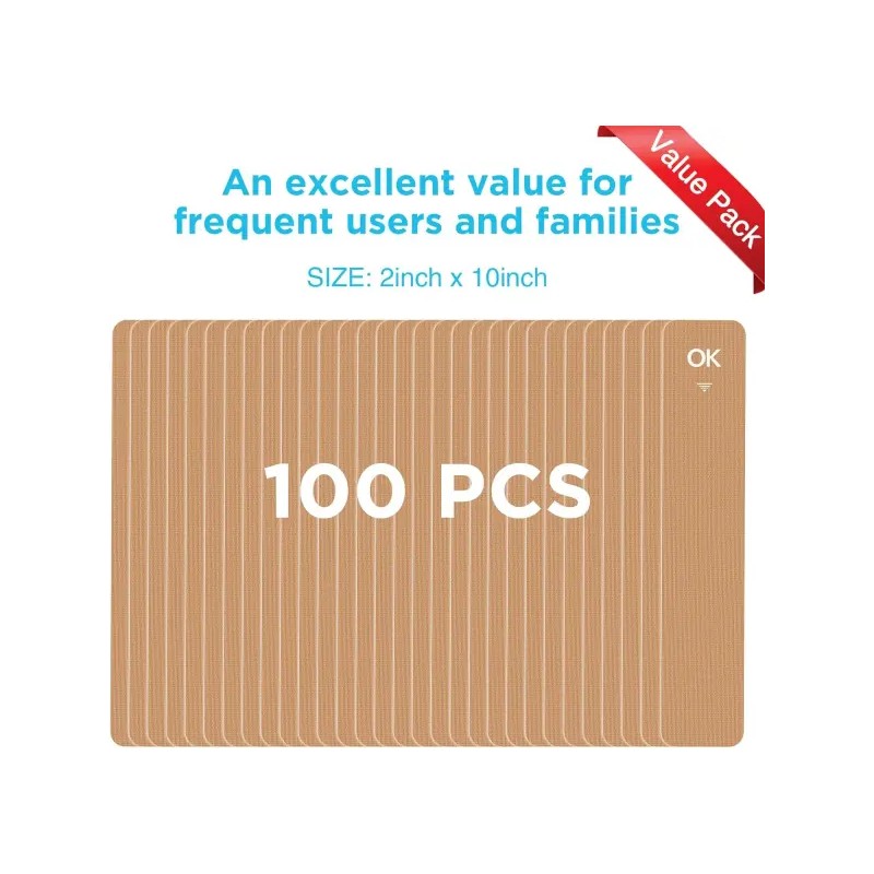 OK TAPE 100Pcs 프리컷 운동학 테이프 스트립 관절 지지 및