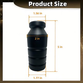 2 Pcs 5"XJ Front Bump Stops, XJ Polyurethane Extended Bump Stops Compatible with Jeep Cherokee XJ 1984-2001 Bump Stops, Black