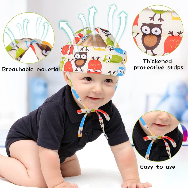 IUMÉ - Casco de seguridad para bebés pequeños, ajustable, protector