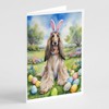 Caroline's Treasures DAC4914GCA7P Afghan Hound Easter Egg Hunt Greeting Cards