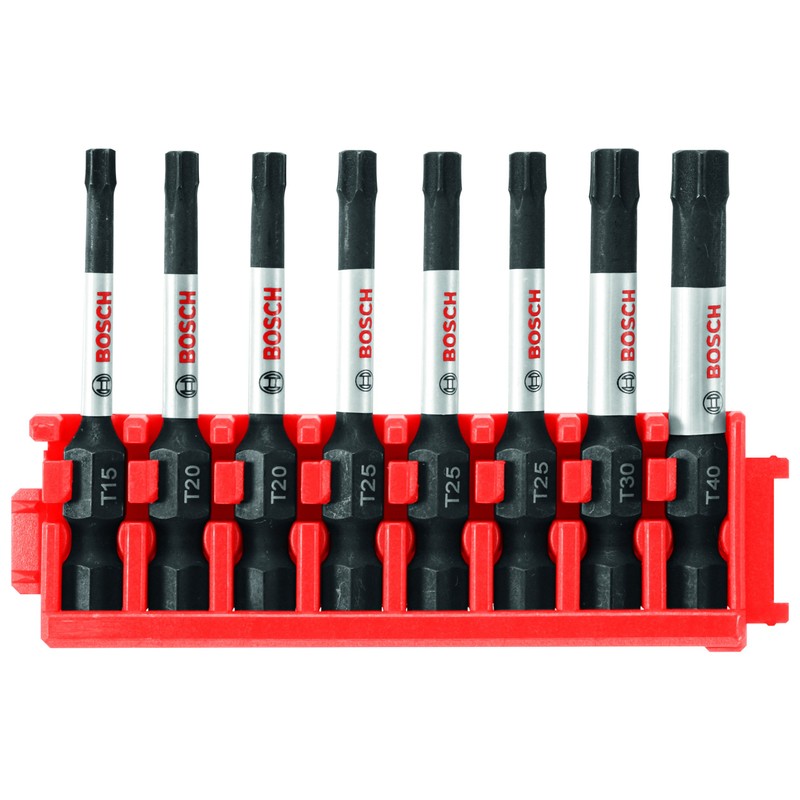 BOSCH CCSTV208 8-Piece Assorted Set 2 In. Impact Tough Torx