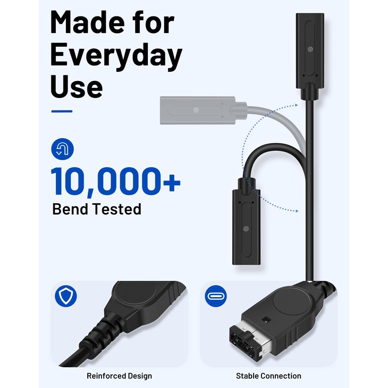 Game Boy Advance SP Charger Adapter, USB-C Converter for GBA
