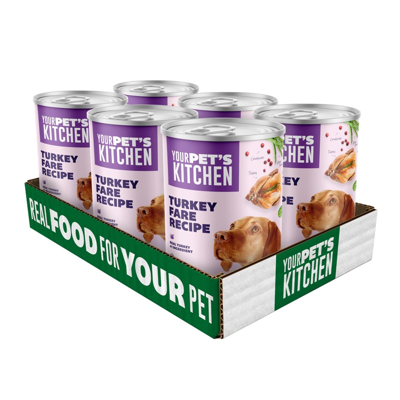 YOUR PET'S KITCHEN Wet Dog Food, Turkey Fare Recipe -