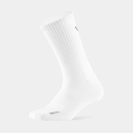 WANDER Men's Running Crew Socks 6 Pairs Cotton Athletic Socks for Men Cushion Half Performance Socks 8-12