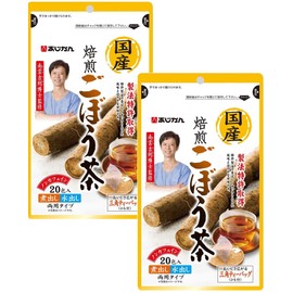 Yoshimori Nagun, No.1 Selling Brand, Agikan, Roasted Burdock Tea, Non-Alcoholic, Domestically Roasted, Burdock Tea, 40 Bags