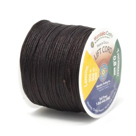Mandala Crafts Blinds String, Lift Cord Replacement from Braided Nylon for RVs, Windows, Shades, and Rollers (0.8mm, Chocolate Brown)