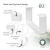 Vent Systems 2 Pack 110 x 55mm Plastic Wall Mount