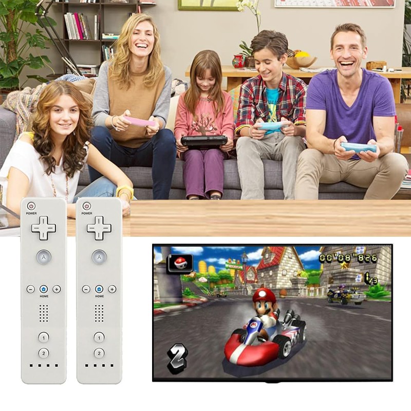 Tevodo Wii Remote Controller, 2 Packs Upgrade Wii Wireless Controller