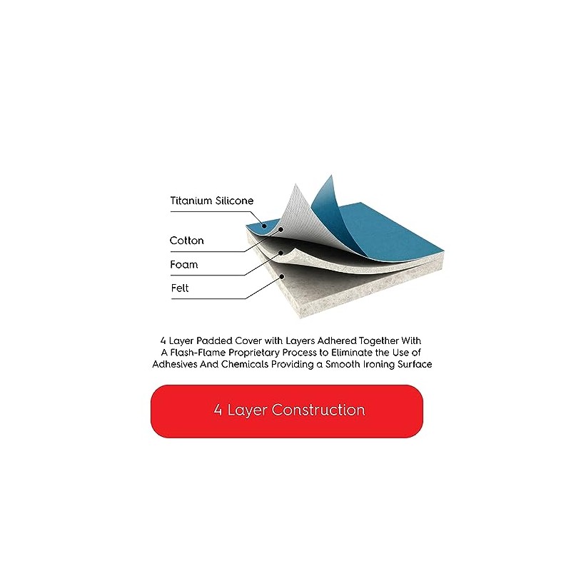 TIVIT Rectangular Ironing Board Cover for Sullivans Better Board -