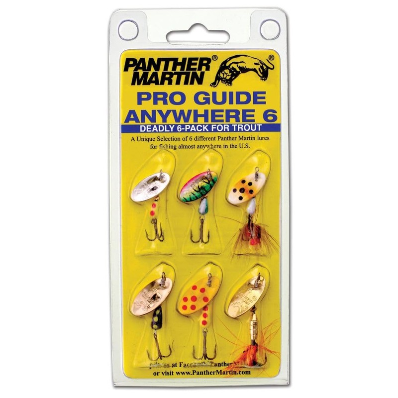 Panther Martin AW6 Pro Guide Anywhere Spinners Fishing Lure Kit