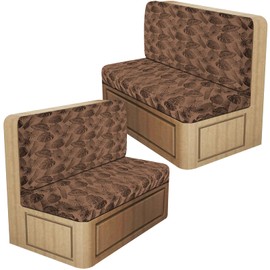 ANARACHON RV Dinette Cushion Covers, Stretch Camper Cushion Slipcovers for Travel Trailer Couch RV Booth Seat, Replacement Camper Sofa Chair Protector (2 Backrest Cover & 2 Bench Cover,Beige)