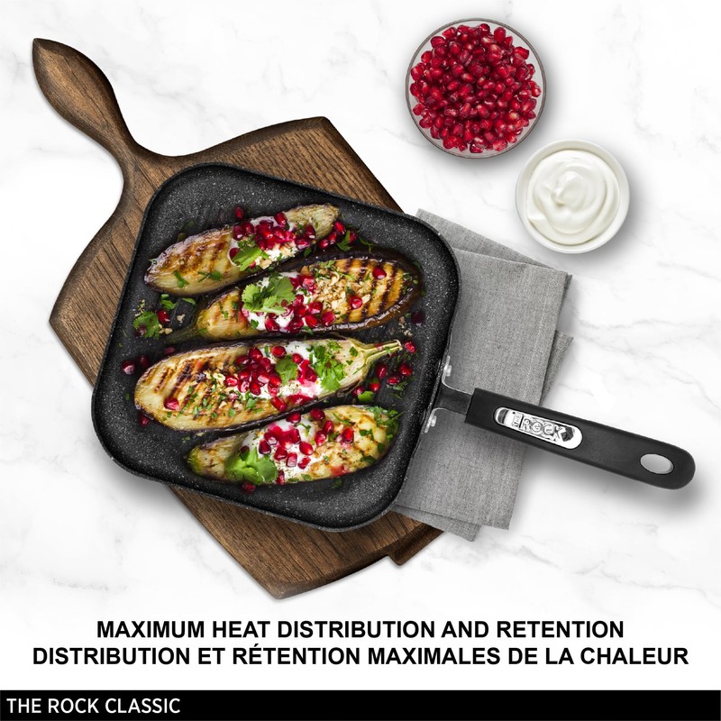 Starfrit The Rock 25cm (10") Non-Stick Grill Pan - Durable