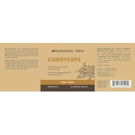 Harmonic Arts Harmonic Arts | Cordyceps Mushroom Capsules | Boost Energy | Increase Endurance | Source of Antioxidants | Tonify & Replenish Lungs & Kidneys | 60 capsules