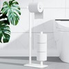 Kitsure Toilet Paper Holder Free Standing - Large Capacity Toilet