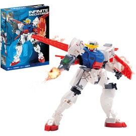 Sherwood Store Mecha Robot Building Block Kit Compatible with Main Brands - Inspired by Anime Robots and Chinese Warriors (SSRM01 - Robot Mecha Striker Vanguard)