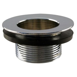 Westbrass 792SOCP-F Tub Drain Body, 1-3/8" - Fine Thread, Polished Chrome