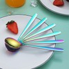 Berglander Rainbow Teaspoon, Stainless Steel Tea Spoon Dessert Spoon with