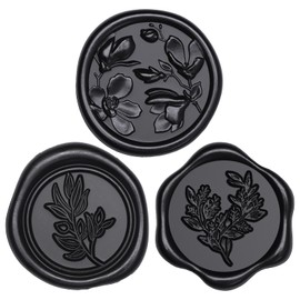 UNIQOOO Wax Seal Stickers - (3 Designs in 1 Pack) Wedding Invitation Envelope Seal Stickers, 60 Pcs Self-Adhesive Stickers, Perfect for Invitation, Christmas, Gift Wrapping