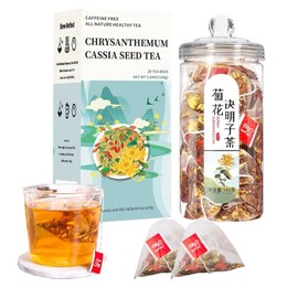Chrysanthemum Cassia Seed Tea Bags, Chinese Eye Liver Tea, Burdock Root Wolf-berry Honeysuckle Osmanthus Mixed Herbal Floral Tea Bags