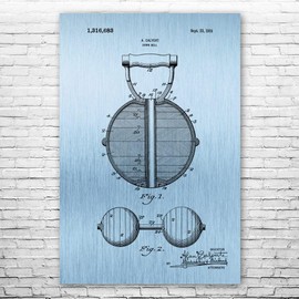 Kettle Bell Patent Print Poster (20x30) Gift For Coach, Weight Lifting Gifts, Workout Room Decor, Athlete Gifts, Man Cave Decor, Gym Art