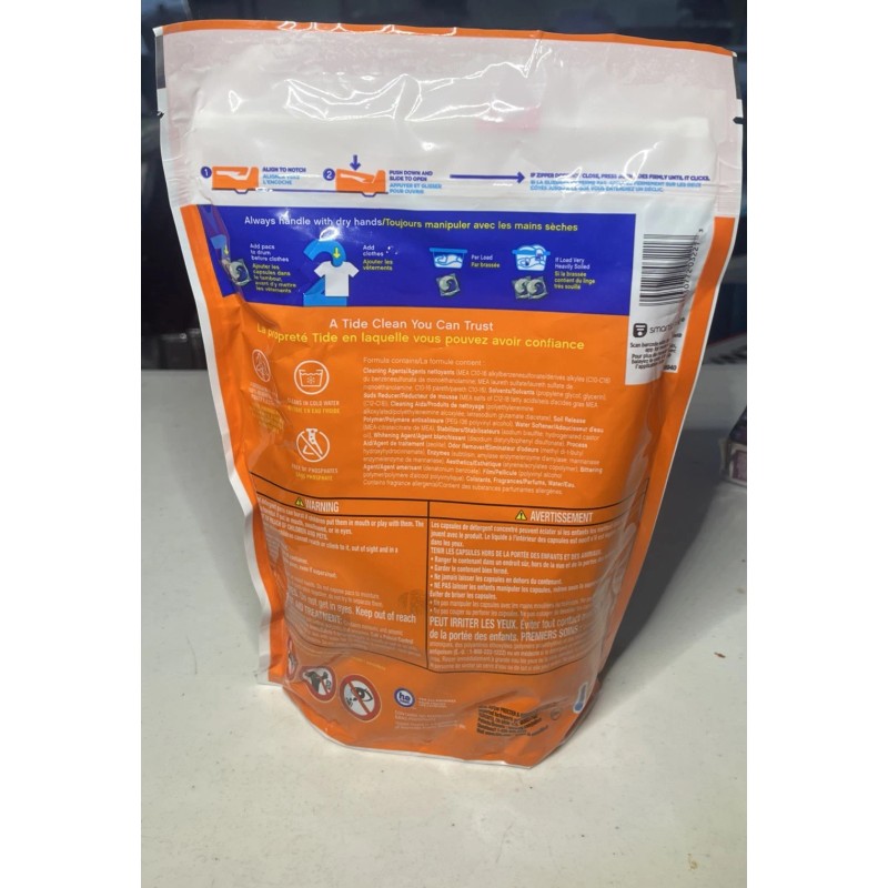 Tide Ultra OXI Power PODS with Odor Eliminators Laundry 18