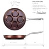 TECHEF - Egg Pan Nonstick, Aluminium Plett Pan, 4 Egg