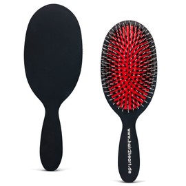 hair2heart Extensions Brush for Hair Extensions Pneumatic Brush with Natural Bristles