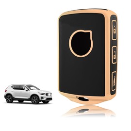 TOOMUME Key Case TPU, Car Key Case Fits Volvo XC40 XC60 XC70 XC90 V40 V60 V70 V90 S60 S80 S90 S60L C30 C40 T5 T6 T8 Polestar, Key Cover Protection Key Case - Smart Key