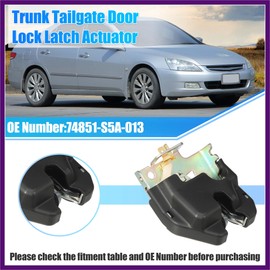 FUELHOOD Car Rear Tailgate Latch Actuator Rear Trunk Door Lock Latch 74851-S5A-013 for Honda Civic 2001-2005 Premium Fit Design