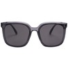 SOJOS SJ2157 Unisex Sunglasses Mirrored Retro Vintage Large Square Black