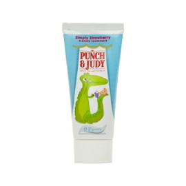Punch & Judy Kids Toothpaste - Baby Strawberry Flavour, 0-2 Years, Fluoride, Sugar Free (3x50ml)