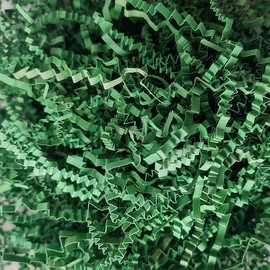 1 LB Crinkle Cut Paper Shred, Paper Filler for Gift Basket,Veggies,Bag Filler,Gift Wrapping,Birthdays, Weddings, Anniversaries,Valentines Day (Green)