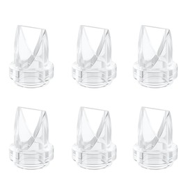 6pcs Duckbill Valves Compatible with eufy E10/S1/S1 Pro, Lansinoh Discreet Duo/NCVI S32/Nuliie S32/NICEGREEN Life S32/Zooawa S32 / MomMed S21/S18 Breast Pump Replacement Parts, S32/S21/S18 Valve