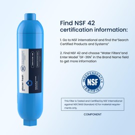 GLACIER FRESH Garden Hose End Pre-Filter for Swimming Pool, Hot Tubs, Spa, Inflatable Pool, Ponds, Greatly Reduces Bad Taste, Odors, Chlorin and Sediment, up to 8,000 Gallons, 1 Pack