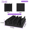 TroyStudio Thick Acoustic Foam Panels, 12 X 12 X 3