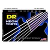 DR Strings NWE-10 Hi-Def Neon White Electric Medium