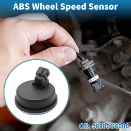 A ABSOPRO ABS Wheel Speed Sensor Rear Left Right ABS Sensor Anti-lock Braking System Sensor No.58980G6000 for Kia Picanto 2017-2020