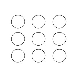 Top crankcase O-ring Replaces Victa ST12629A For Victa G4 series lawnmower (Pack of 9)