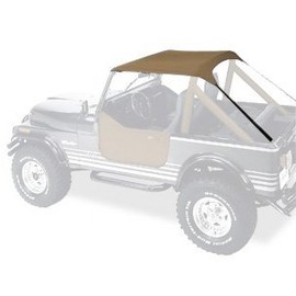 Bestop 52508-04 Tan Traditional Bikini Top for 76-91 CJ7, CJ8 and Wrangler YJ by Bestop