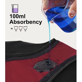 CAOZITOU Women's Incontinence Underwear, 100ml Leak-Proof Period High Waisted Brief Heavy Flow Bladder Leak Washable Cotton 5 Pack (Multicolor01, Small)