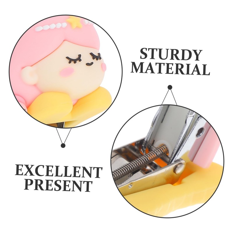 Operitacx Fashion Mini Stapler Mermaid Pattern Cute Desktop Stapler for