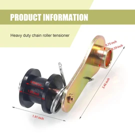 Downhill 1 PC Heavy Duty Chain Roller Tensioner with Spring, Pro Modified Chain Tensioner Wheeler Parts, 110cc 125cc 140cc Chain Adjuster, Universal for Most Motorbicycles, ATV (Black)
