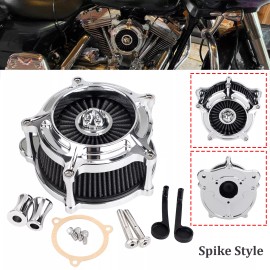 Unbranded Chrome Spike Air Cleaner Intake Filter For Harley Electra Street Glide Touring