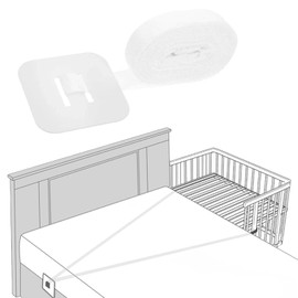 KIQAWEE Fissaggio per lettino, 6 metri, cinghia per lettino, supporto di sicurezza universale per culla e letto dei genitori, perfetto per lettino, sicurezza e stabilità in camera da letto