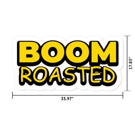 MightySkins Boom Roasted 36" Peel and Stick Wall Art Removable Cute Stylish Funny Cartoon Dorm Room Decor Sticker Vinyl Wall Decals