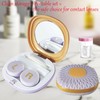 Erewa Contact Lens Case with Cleaner Washer Contact Lens Box
