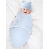 3 Sets Baby Swaddle Sleep Sack with Hat Set, Soft