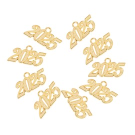 COHEALI 50pcs 2025 Decor Keychain Necklaces Choker Ear Rings 2025 Graduation Pendants 2025 Graduation Charms Grad Cap Charms Graduation Hat Charms Graduation 2025 Charms Metal Alloy